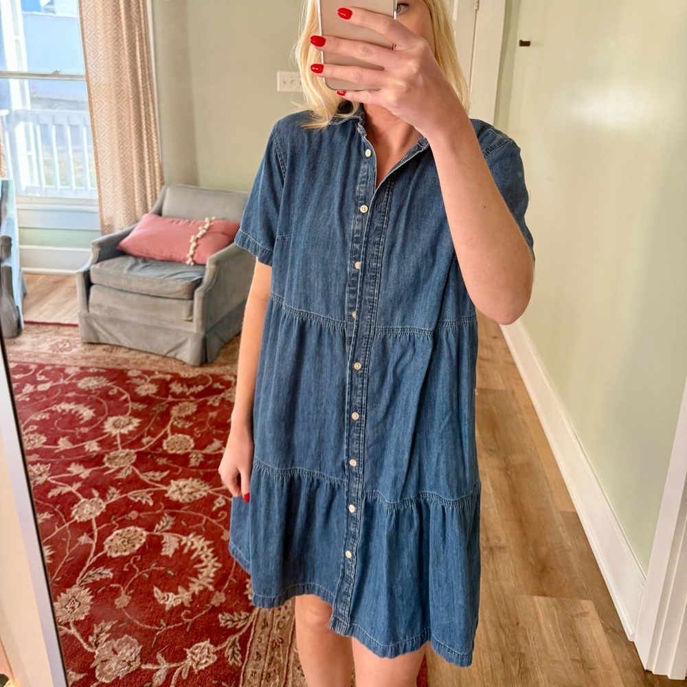 Gap Denim Button-up Dress
